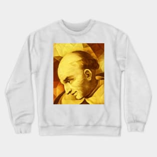 Bartolomé de las Casas Golden Portrait | Bartolomé de las Casas Artwork 9 Crewneck Sweatshirt